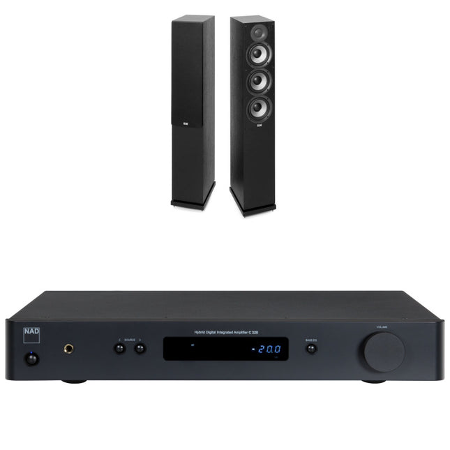 Pachet PROMO ELAC Debut F5.2 + NAD C 328