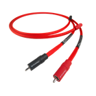 Chord Company ShawlineX ARAY Analogue RCA, cablu interconect roșu împletit cu mufe RCA, vedere de ansamblu