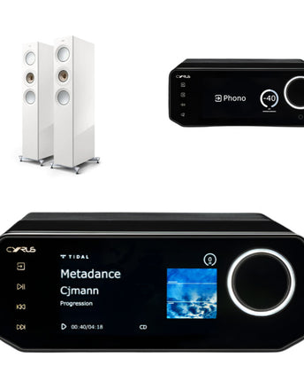 Pachet PROMO KEF Reference 3 META + Cyrus Audio 40 AMP + Cyrus Audio 40 ST