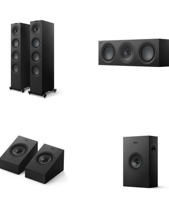 Pachet PROMO KEF Q11 Meta (pereche) + KEF Q6 Meta (bucata) + KEF Q4 Meta (pereche) + KEF Q8 Meta (pereche) Black