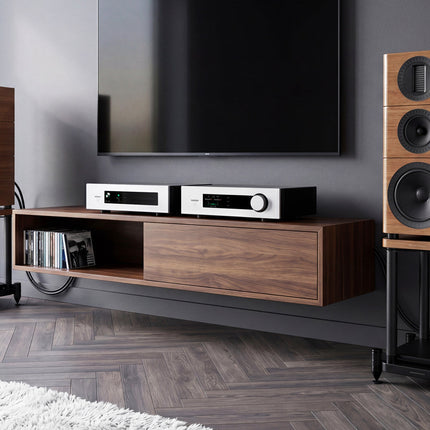 Wharfedale Elysian 2R — lifestyle, living cu mobilier din lemn