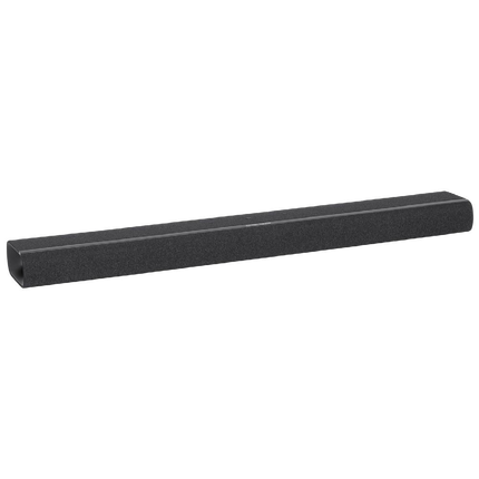 Soundbarul Harman Kardon Enchant 900, gri închis, văzut din față și din lateral
