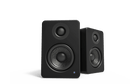 Boxe active Kanto Audio YU2 negre, perechea văzută din unghi