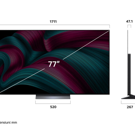 Televizor LG OLED77C52LA, 77 inch, 4K Smart TV, 2025