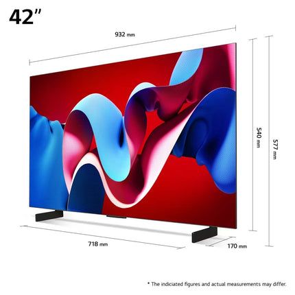 Televizor LG OLED evo 42C41LA, 105 cm, Smart, 4K Ultra HD, 100 Hz, Clasa G (Model 2024)