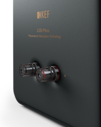 KEF LS50 Meta, finisaj Carbon Black, vedere din spate