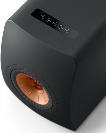 KEF LS50 Wireless II, finisaj Carbon Black, vedere de sus