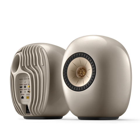 KEF LS Luxe Dusk Titanium — pereche, față și spate