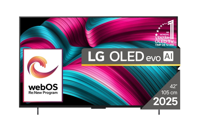 Televizor LG OLED42C51LA, 42 inch, 4K Smart TV, 2025