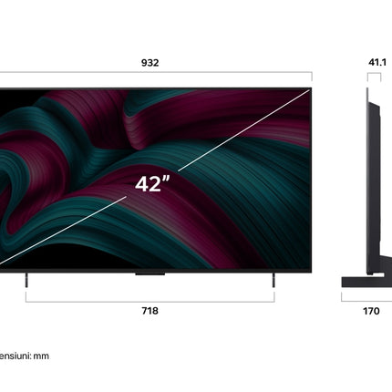 Televizor LG OLED42C52LA, 42 inch, 4K Smart TV, 2025