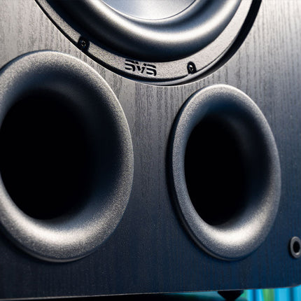 SVS PB-3000 R|Evolution, detaliu cu porturile de bas