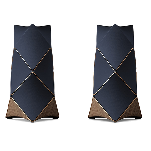 Perechea Beolab 90 în Parisian Night Blue cu aluminiu Bronze Tone