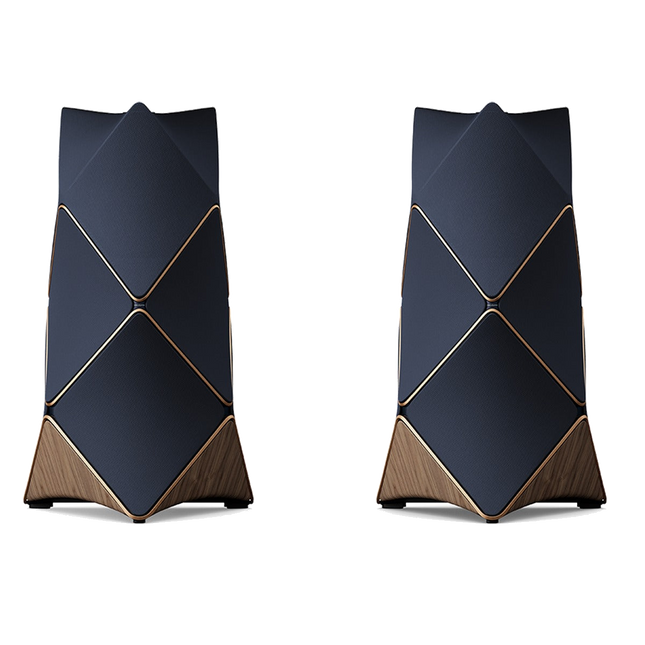 Perechea Beolab 90 în Parisian Night Blue cu aluminiu Bronze Tone