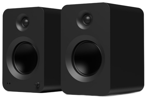 Boxe active Kanto Audio REN negre, perechea văzută din unghi