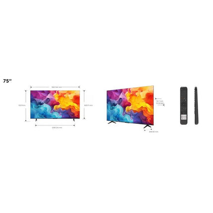 Televizor TCL LED 75V6B, 189 cm, Smart Google TV, 4K Ultra HD, Clasa E