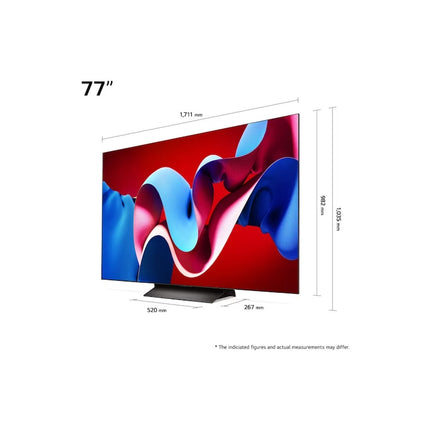 Televizor LG OLED evo 77C41LA, 195 cm, Smart, 4K Ultra HD, 100 Hz, Clasa F (Model 2024)