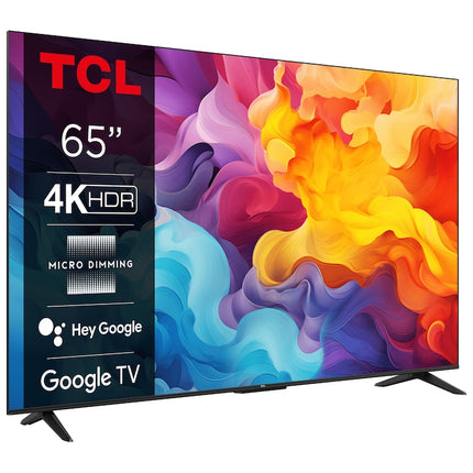 Televizor TCL LED 65V6B, 164 cm, Smart Google TV, 4K Ultra HD, Clasa E