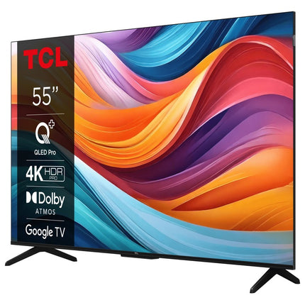 Televizor TCL QLED 55T7B, 139 cm, Smart Google TV, 4K Ultra HD