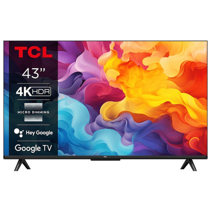 Televizor TCL LED 43V6B, 108 cm, Smart Google TV, 4K Ultra HD, Clasa F