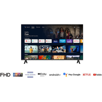 Televizor TCL LED 43S5400A, 108 cm, Smart Android TV, Full HD, Clasa F (Model 2024)