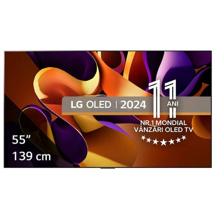 Televizor LG OLED evo OLED55G42LW, 139 cm, Smart, 4K Ultra HD, 100 Hz, Clasa F (Model 2024)