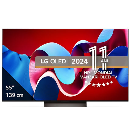 Televizor LG OLED evo 55C41LA, 139 cm, Smart, 4K Ultra HD, 100 Hz, Clasa G (Model 2024)