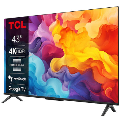 Televizor TCL LED 43V6B, 108 cm, Smart Google TV, 4K Ultra HD, Clasa F