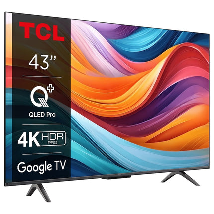 Televizor TCL QLED 43T7B, 108 cm, Smart Google TV, 4K Ultra HD