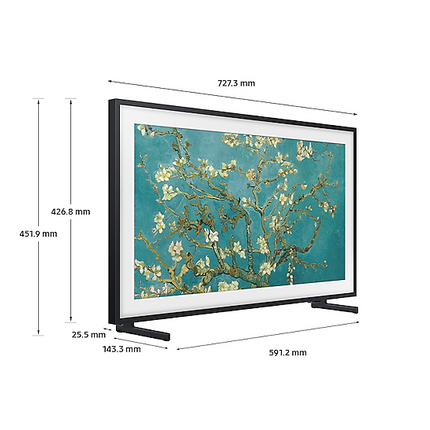 Televizor Samsung Tablou QLED The Frame 32LS03CB, 80 cm, Smart, Full HD, Clasa G