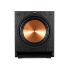 Subwoofer Klipsch SPL-120 vazut din fata, fara masca, cu difuzorul Cerametallic de 30,5 cm si portul tip fanta dedesubt