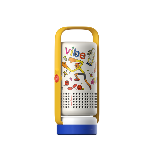 Videoproiector Portabil XGIMI Vibe One, 1080p Full HD, LED, 250 ISO Lumeni, Baterie Încorporată 1,2h, Google TV cu Netflix, JBL 2×3W, Stand 160°, Mod Ambient Light 8 Culori, Design Lanternă