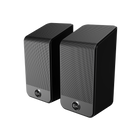 Perechea de boxe surround Klipsch Flexus SURR 200 in finisaj negru, vazuta din trei sferturi