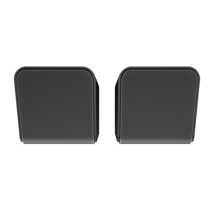 Boxele Klipsch Flexus SURR 200 vazute de sus, cu grila superioara a driverelor orientate in sus