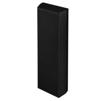 JBL Synthesis SCL-9 cu grila montata, vazuta de sus, aratand cat de putin iese din perete