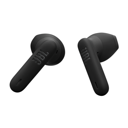 Căști JBL Wave Flex 2 (negru): perechea de căști, vedere în unghi