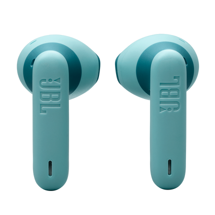 Căști JBL Wave Flex 2 (albastru): perechea de căști văzută din față
