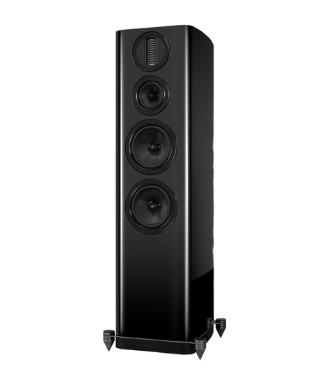Wharfedale Aura 4 — finisaj Black, fundal transparent