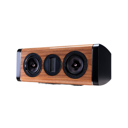 Wharfedale Aura C — finisaj Walnut, fundal transparent
