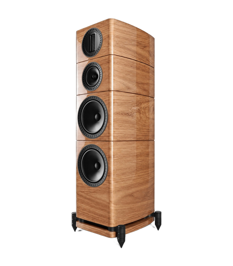 Wharfedale Elysian 4R — finisaj Walnut, fundal transparent