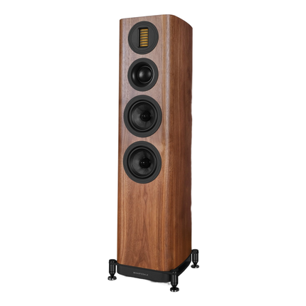 Wharfedale EVO 5.3 — finisaj Walnut, fundal transparent