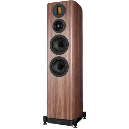 Wharfedale EVO 5.4 — finisaj Walnut, fundal transparent