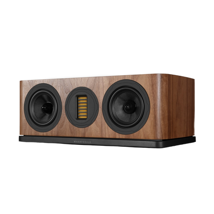 Wharfedale EVO 5.C — finisaj Walnut, fundal transparent