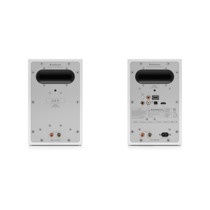 Audio Pro A28 W, finisaj White, panoul din spate