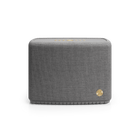 Audio Pro A15 W gri închis, din față, cu masca textilă