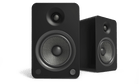 Perechea Kanto Audio YU6 în negru mat, văzută din față