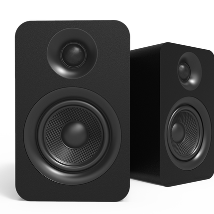 Perechea Kanto Audio YUP4 neagră, văzută din față