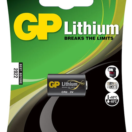 Baterii litiu GP Lithium CR2, 3V, blister 1 buc