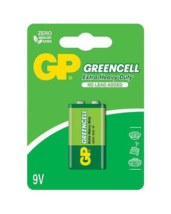 Baterii GP GREENCELL 9V (6F22), blister 1pcs