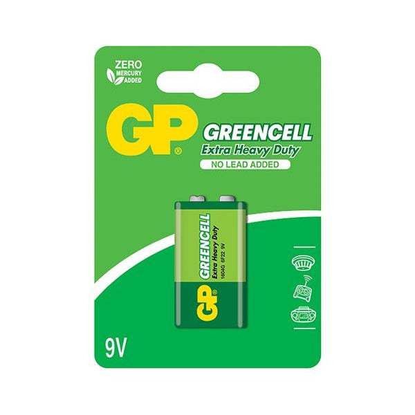 Baterii GP GREENCELL 9V (6F22), blister 1pcs