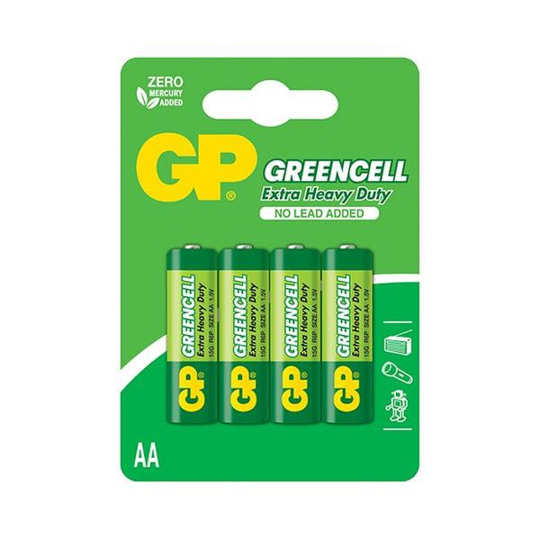 Baterii GP GREENCELL AA (R6), 1.5V, blister 4pcs